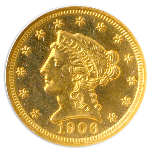 1906 $2.50 Liberty NGC PR64 CAC 1906 $2.50 Liberty NGC PR64 CAC