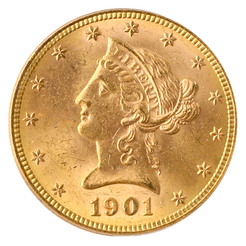 1901-S $10 Liberty PCGS MS64 CAC 1901-S $10 Liberty PCGS MS64 CAC