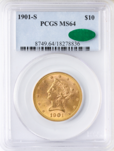 1901-S $10 Liberty PCGS MS64 CAC
