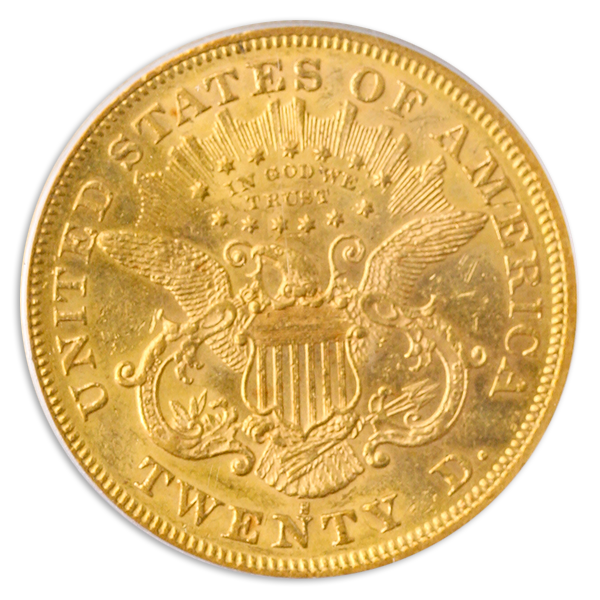 1874-S $20 Liberty PCGS AU55
