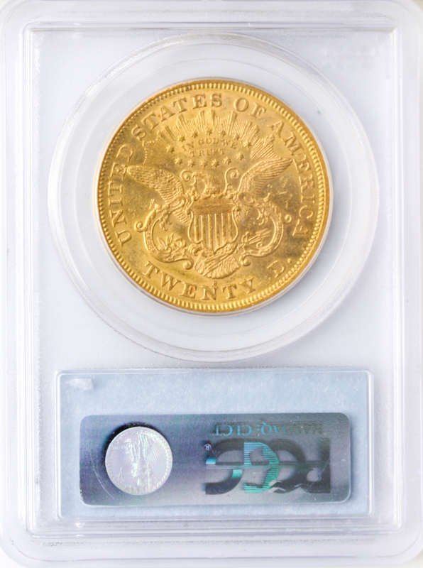 1874-S $20 Liberty PCGS AU55