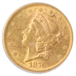 1876-S $20 Liberty PCGS AU55