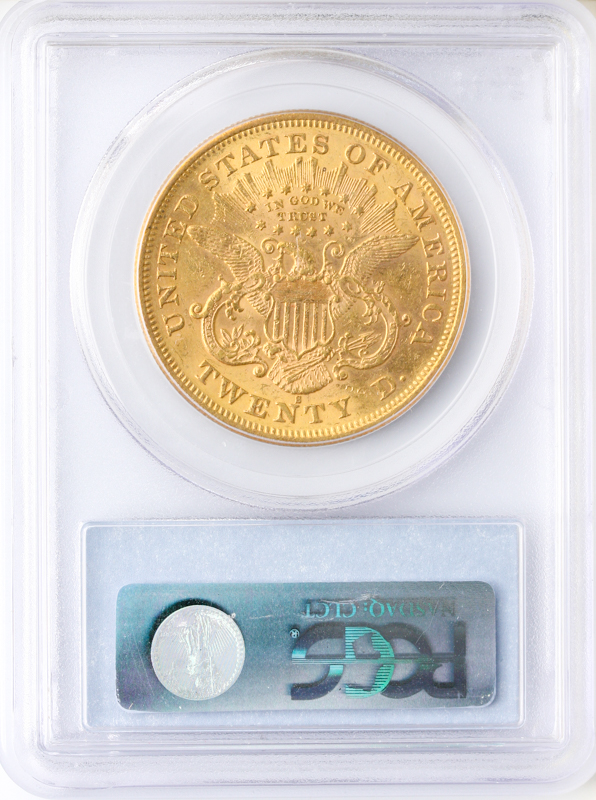 1876-S $20 Liberty PCGS AU55