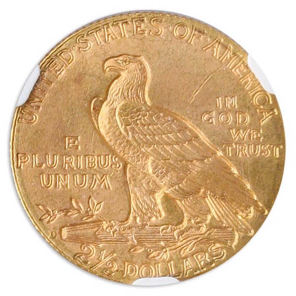 1911-D $2.50 Indian NGC MS64 CAC +