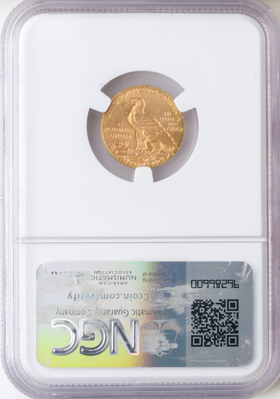 1911-D $2.50 Indian NGC MS64 CAC +