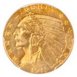 1911 $5 Indian PCGS MS63 CAC