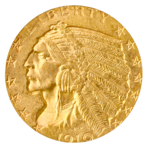 $5 INDIAN 1910 PCGS