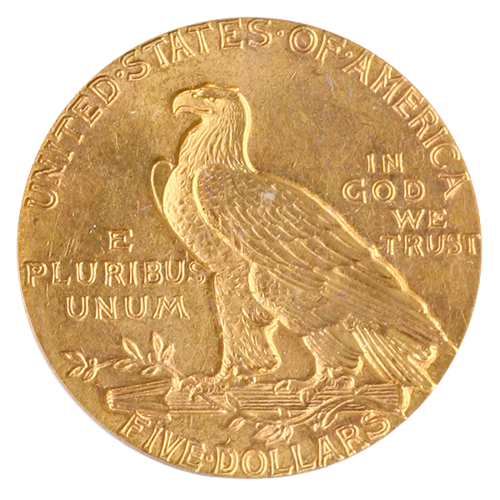 1910 $5 Indian  PCGS