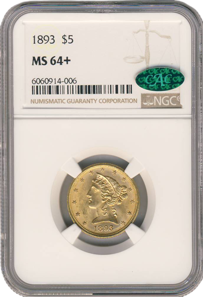 $20 Liberty MS64 Certified CAC (Dates/Types Vary)
