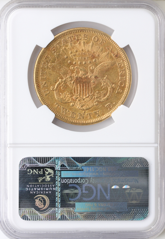 1875-S $20 Liberty NGC AU50 1875-S $20 Liberty NGC AU50
