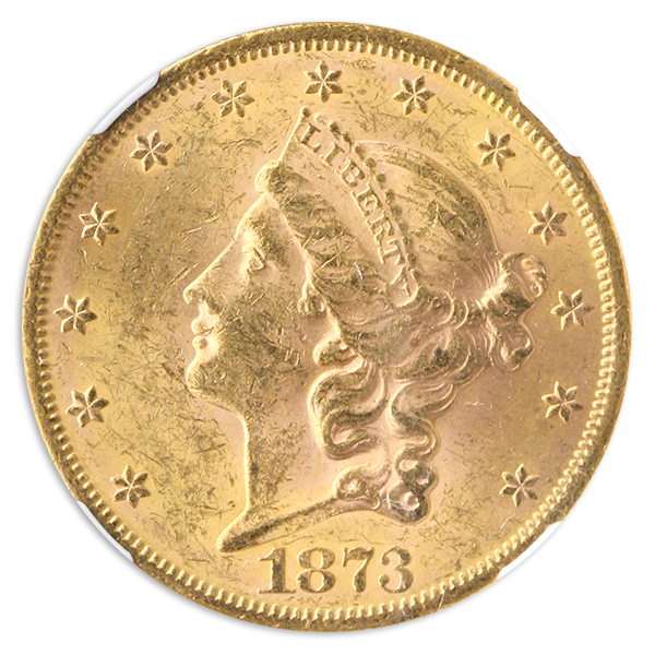 1873 $20 Liberty Open 3 NGC MS62 1873 $20 Liberty Open 3 NGC MS62