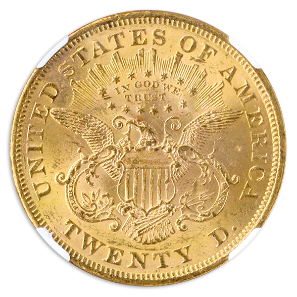 1873 $20 Liberty Open 3 NGC MS62 1873 $20 Liberty Open 3 NGC MS62