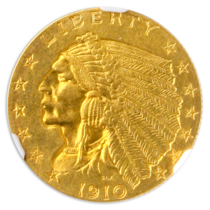 1910 $2.50 Indian NGC PR66 CAC