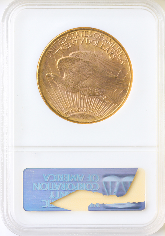 1908-D $20 Saint Gaudens With Motto NGC MS63