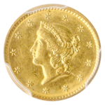 1849 $1 Gold PCGS MS61