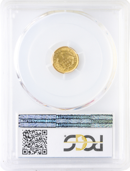 1849 $1 Gold PCGS MS61