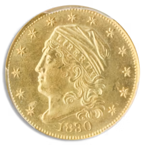 1830 $2 1/2 Capped Bust PCGS MS64 CAC