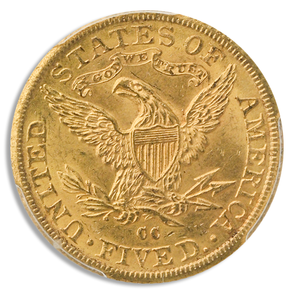 1891-CC $5 Liberty PCGS MS63 CAC 1891-CC $5 Liberty PCGS MS63 CAC