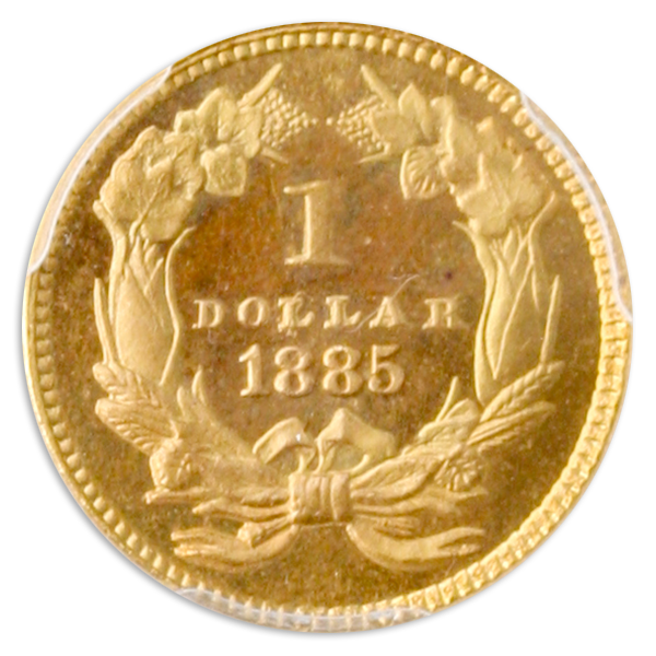 1885 Gold $1 Type 3 PCGS PR67 CAC 1885 Gold $1 Type 3 PCGS PR67 CAC