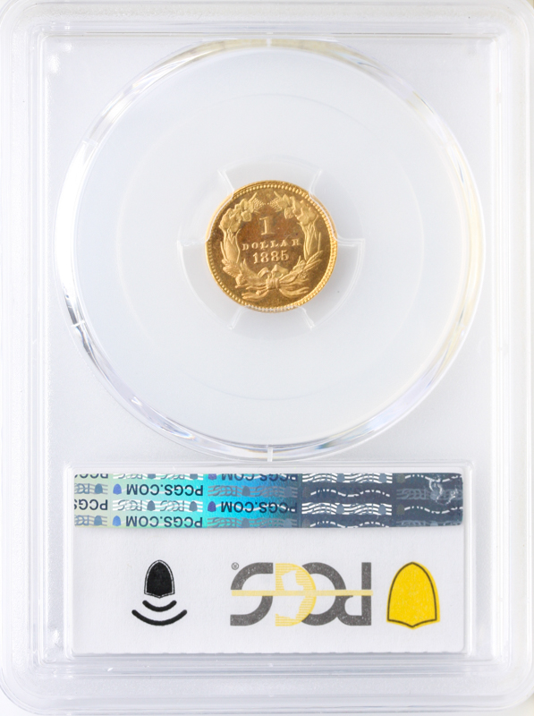 1885 Gold $1 Type 3 PCGS PR67 CAC 1885 Gold $1 Type 3 PCGS PR67 CAC
