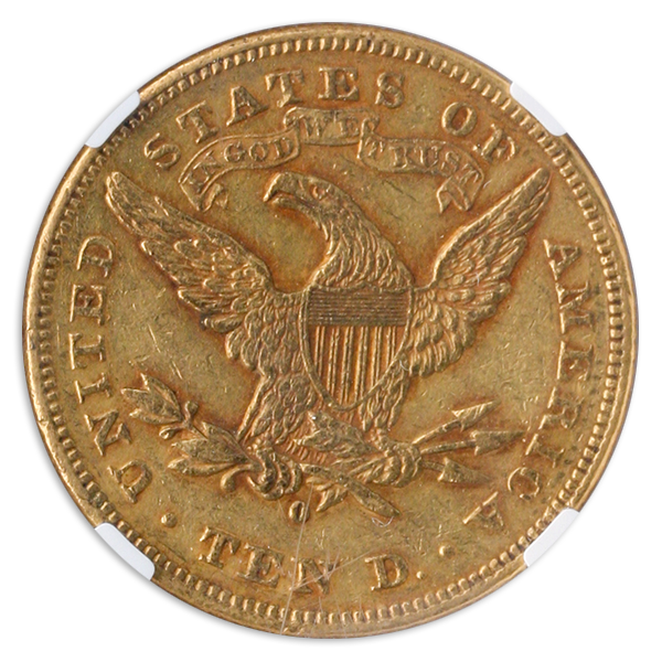 1880-O $10 Liberty NGC AU55 CAC 1880-O $10 Liberty NGC AU55 CAC
