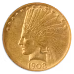 1908-D $10 Indian No Motto NGC MS61