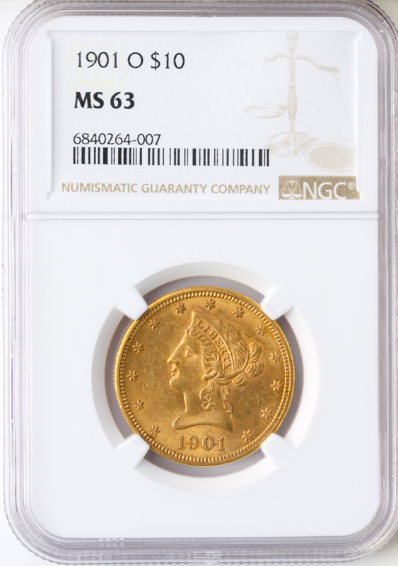 1901-O $10 Liberty NGC MS63