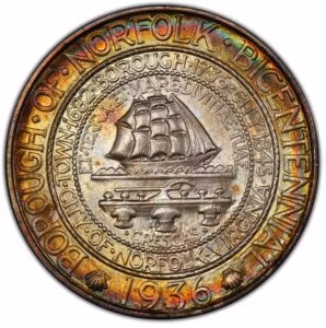 Norfolk Half Dollar Obverse