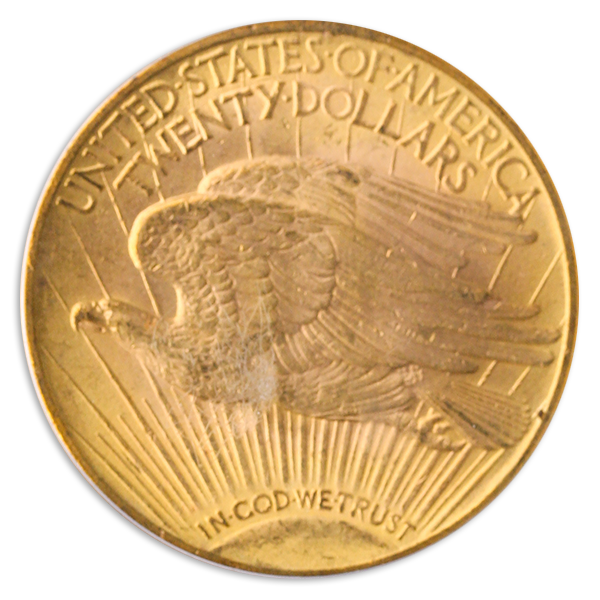 1912 $20 Saint Gaudens PCGS MS63 CAC