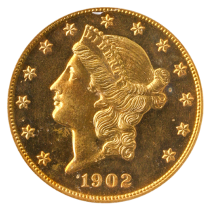 1902 $20 Liberty PCGS PR63 CAC