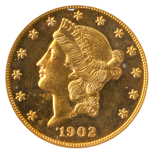1902 $20 Liberty PCGS PR63 CAC 1902 $20 Liberty PCGS PR63 CAC