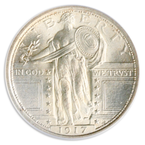 1917 Standing Liberty Quarter Type 1 Full Head PCGS MS66