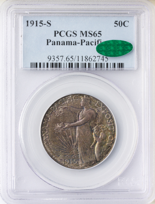 1915-S Panama Pacific Half Dollar Commemorative PCGS MS65 CAC