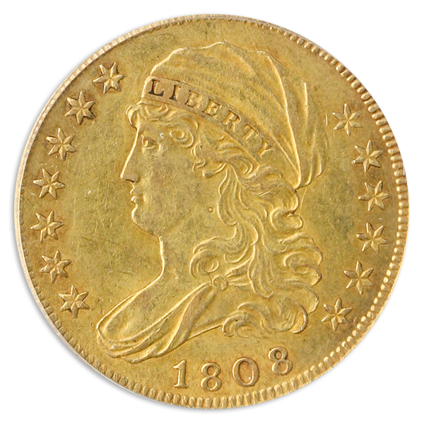 $5 CAPPED BUST 1808/7 PCG $5 CAPPED BUST 1808/7 PCG