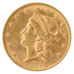 1873-S $20 Liberty Closed 3 PCGS AU55