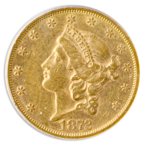 1872-S $20 Liberty PCGS AU55