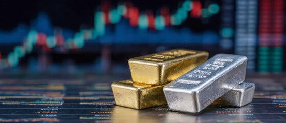 Gold and Silver Bars backed by stocks