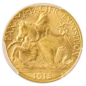 1915-S $2.50 Panama Pacific Gold Commemorative PCGS MS67 CAC