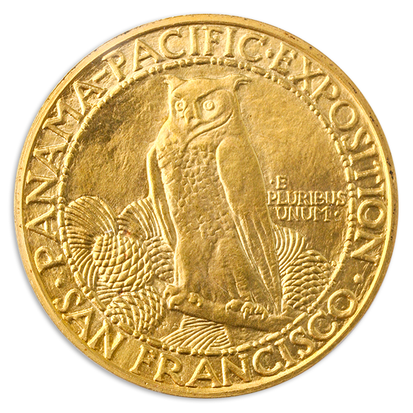 1915-S Panama Pacific $50 Round PCGS MS65 CAC 1915-S Panama Pacific $50 Round PCGS MS65 CAC