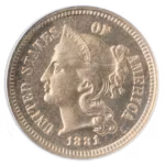 1881 3 Cent Nickel NGC PR66