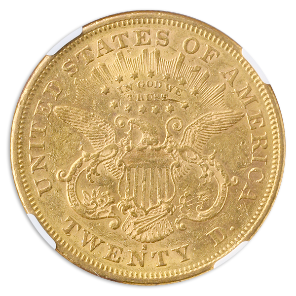 1874-S $20 Liberty NGC AU53