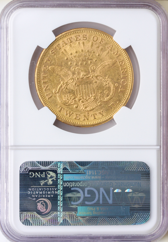 1874-S $20 Liberty NGC AU53