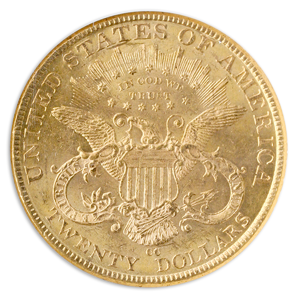 1893-CC $20 Liberty NGC MS61 CAC