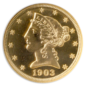 1903 $5 Liberty NGC PF67 Cameo CAC