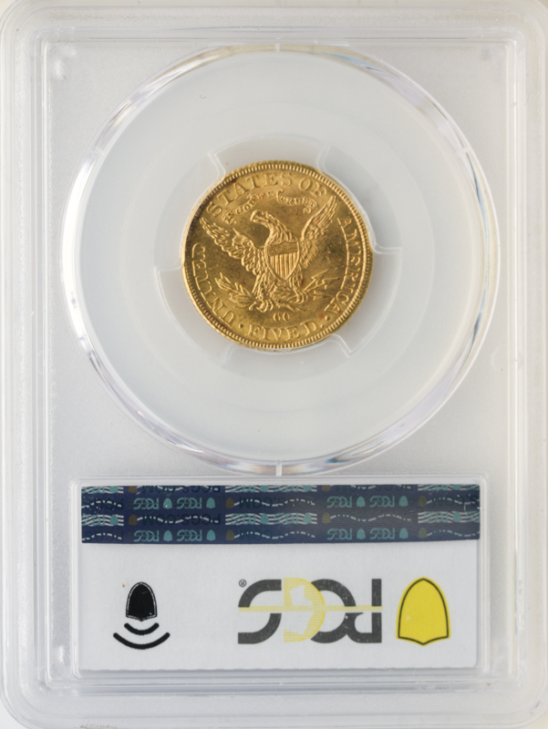 1891-CC $5 Liberty PCGS MS64 CAC