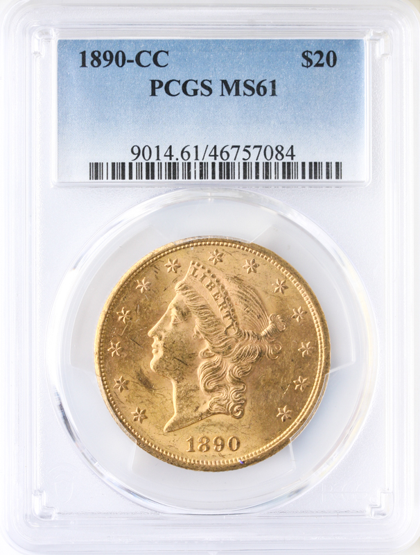 1890-CC $20 Liberty PCGS MS61 1890-CC $20 Liberty PCGS MS61