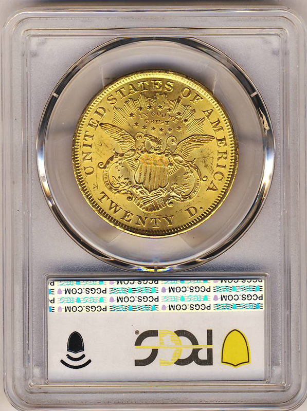 1873 $20 Liberty Open 3 PCGS MS63 CAC + 1873 $20 Liberty Open 3 PCGS MS63 CAC +