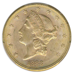 1888-S $20 Liberty PCGS MS62 CAC