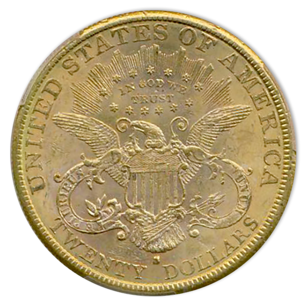 1888-S $20 Liberty PCGS MS62 CAC 1888-S $20 Liberty PCGS MS62 CAC