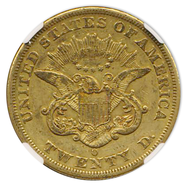 1851-O $20 Liberty NGC XF40 CAC